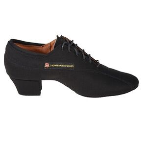 Crown Dance Shoes Latin/Salsa Practice Shoe, 6.5 Women’s, Cuban Heel